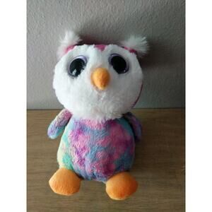 Russ Lil Peepers Moonbeam Owl blue pink green purple plush stuffed animal NWT